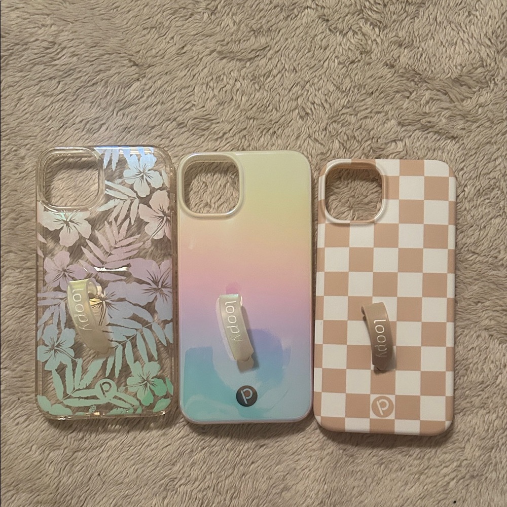 Bundle of 3 Loopy iPhone 14/15 Cases